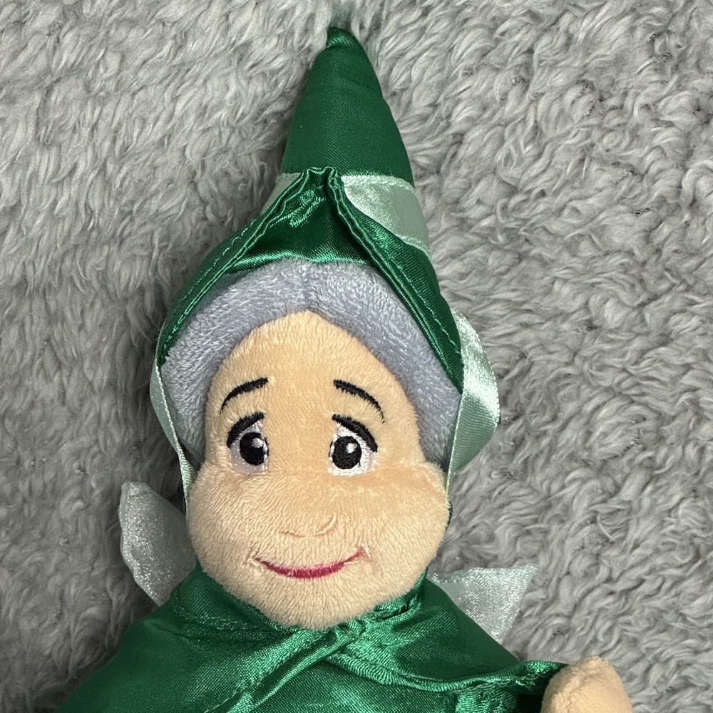 Disney Store Fauna Plush Green Fairy Godmother Sleeping Beauty Stuffed Animal - Picture 2 of 8
